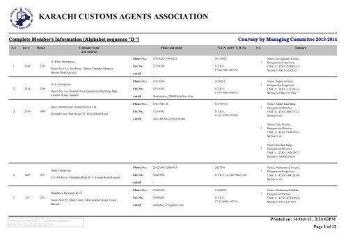 PDF - Karachi Customs Agents Association