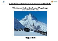 Hauptsponsoren - Gastroenterologie Wintertreffen