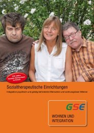 Sozialtherapeutische einrichtungen - GSE