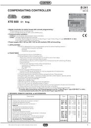 B 241 COMPENSATING CONTROLLER XTE 600 C1 Eng. - Coster