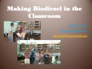 Making Biodiesel in the Chemistry Classroom