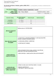 Dodatna nastava matematika 4. razred aktivnost ... - Fran Franković