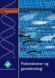 Fiskevaksiner og genteknologi â Internseminar - Bioteknologinemnda