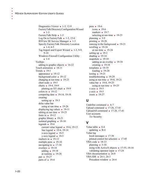 RSView Supervisory Edition Installation Guide