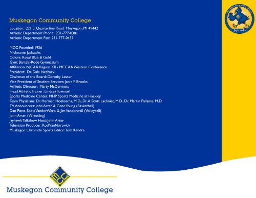 Head Coach - Dave Mieras - Muskegon Community College