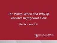 The What, When and Why of Variable Refrigerant Flow - WSU ...