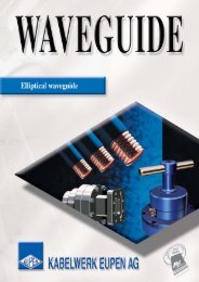 New Waveguide Catalog - kabelwerk eupen ag