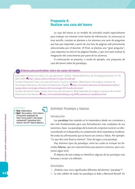 InvestigaciÃ³n, gestiÃ³n y bÃºsqueda de informaciÃ³n en internet