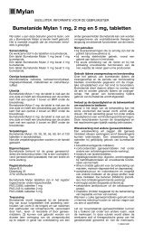 Bumetanide Mylan 1 mg, 2 mg en 5 mg, tabletten - Mylan BV