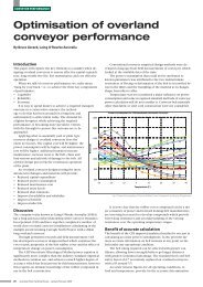 Optimisation of overland conveyor performance - Informa Australia