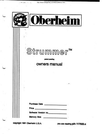 Oberheim Strummer Owners Manual.pdf - Madame Butterface