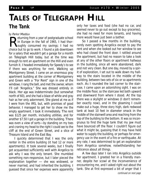 Volume 170 01-2005 - Telegraph Hill Dwellers