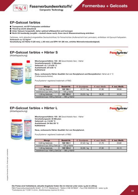 Epoxydharze - R&G Wiki - R&G Faserverbundwerkstoffe GmbH