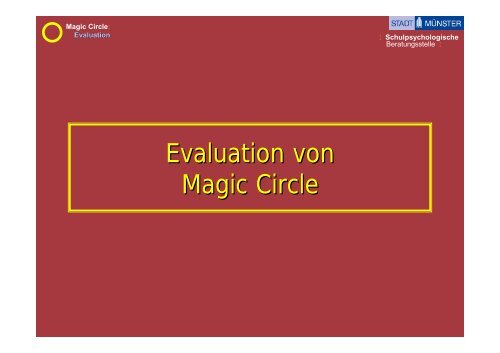 Evaluation von Magic Circle