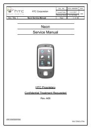 HTC Neon Service Manual - Mike Channon