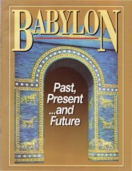 Babylon - Past, Present and Future - Church of God - NEO