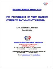 TENDER NOTICE - BECIL