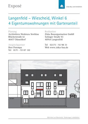 Objektbeschreibung - Ziska Bau und Immobilien Langenfeld