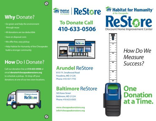 ReStore Corporate Brochure - Habitat for Humanity of the Chesapeake