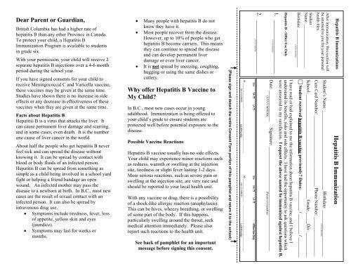 consent form - Fraser Health Authority