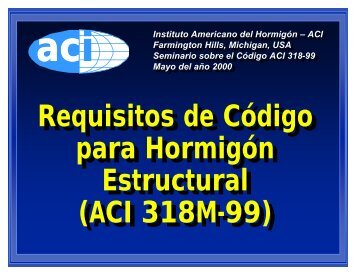 Requisitos de Código para Hormigón Estructural (ACI 318M ... - ICPA