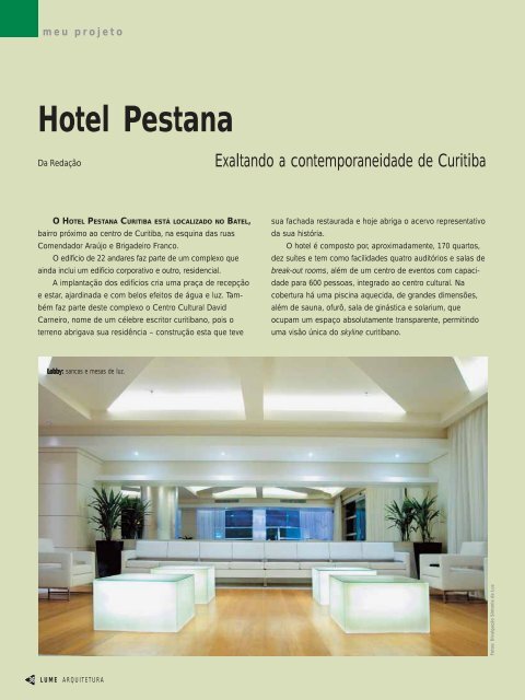 Hotel Pestana - Lume Arquitetura