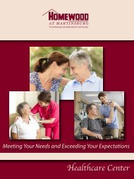 Healthcare Center - Homewood Retirement Centers