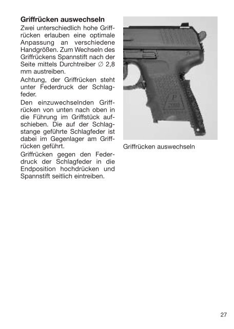 Pistole P2000 SK P2000 SK Pistol - Waffen Braun