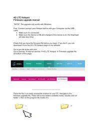 4G LTE Hotspot Firmware upgrade manual - Zain