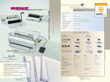 Renz Stanzmaschine DTP 340 M bei Kontorplus