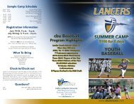 youth baseball summer camp - California Baptist University Athletics