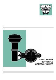 1-2512 SERIES BUTTERFLY CONTROL VALVES - Parcol