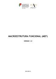 MACROESTRUTURA FUNCIONAL (MEF) - Direção-Geral de Arquivos