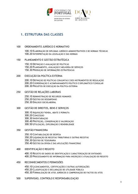 MACROESTRUTURA FUNCIONAL (MEF) - Direção-Geral de Arquivos