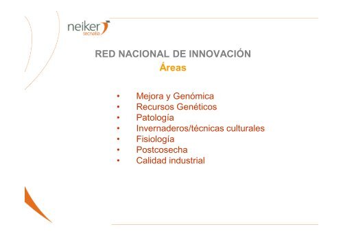 red nacional de innovación y tecnología en patata - Cooperativas ...
