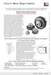 Limitadores de Torque y Acoplamientos - Cross & Morse