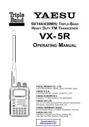 Yaesu VX-5R Operation Manual - RadioManual.eu