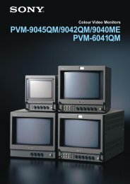 Colour Video Monitors PVM-9045QM/9042QM/9040ME PVM-6041QM