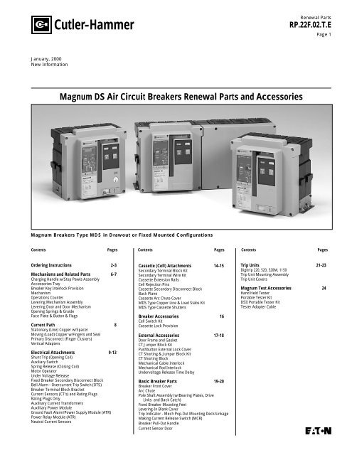 Magnum DS Breaker renewal parts.pdf - of downloads