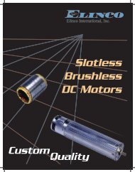 Slotless Brushless DC Motors - Elinco