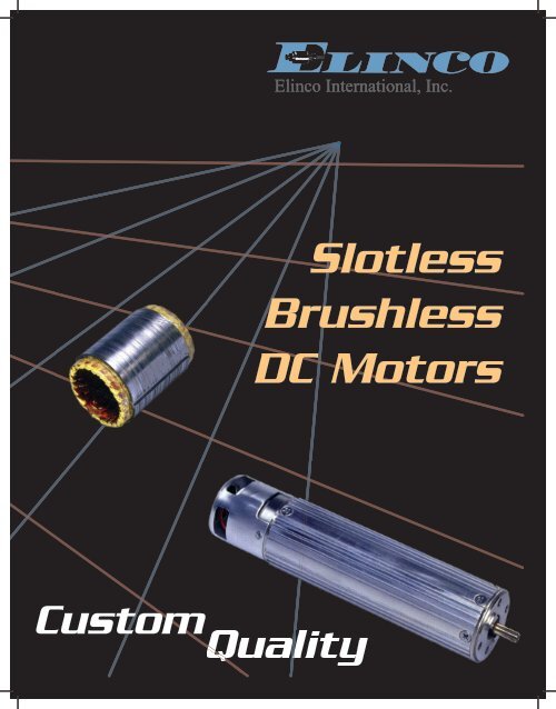 Slotless Brushless DC Motors - Elinco