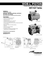 Compressors and Vacuum Pumps 607/627 Series WOB-LÂ® PISTON