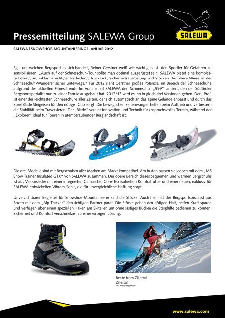 snowshoe-mountaineering (pdf) - Salewa