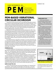 PEM-based Vibrational Circular Dichroism - Hinds Instruments