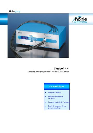 Information sur le produit bluepoint 4 - Dr. HÃ¶nle AG