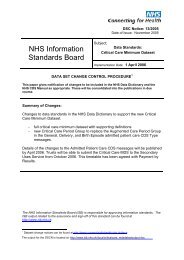 DSCN 13/2005 - Information Standards Board for Health and Social ...