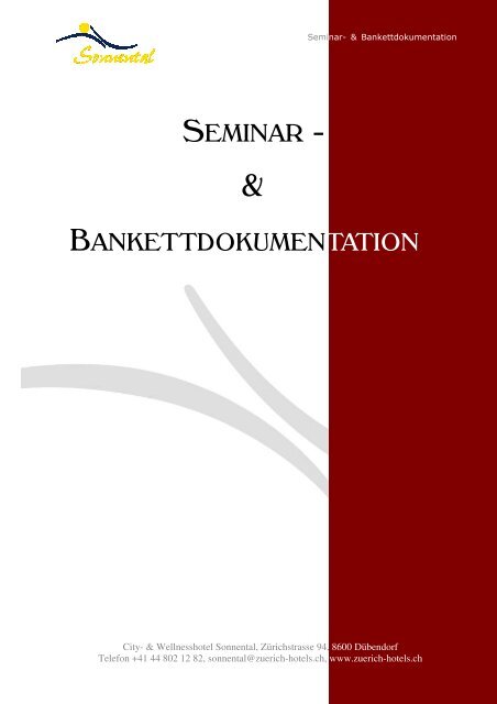 Seminar- & Bankettdokumentation