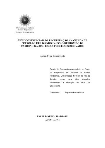 MÉTODOS ESPECIAIS DE RECUPERAÇÃO ... - Poli Monografias
