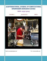 axInternational Journal of computational Engineering Research - ijcer