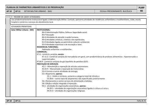 AP10 - UP-11 - Setor Militar Urbano - Sedhab